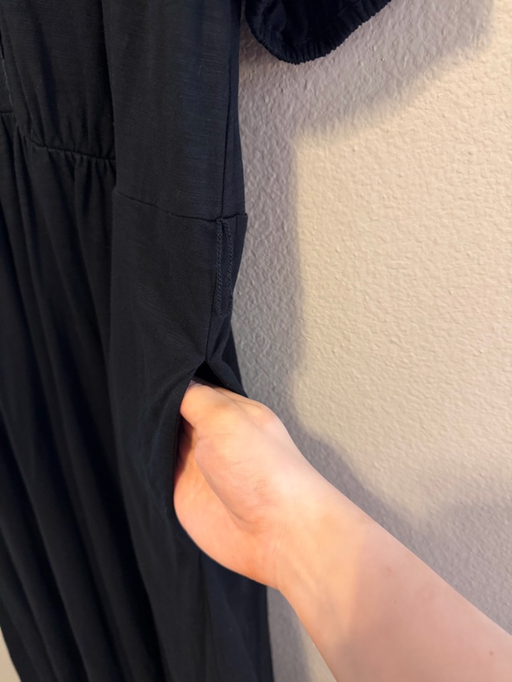 Boden Sofia Trim Jersey Midi Dress Black 16-18R - Picture 7 of 13